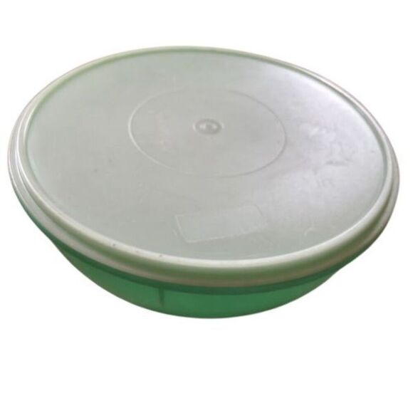 Tupperware Fix N Mix 274-5 Large 6.5 Qt. Green Bowl With Clear Lid - Picture 1 of 10